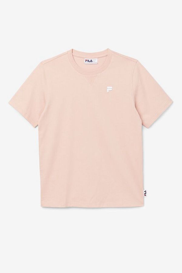 Camisetas Fila Homem Rosa - Fila Derion Luxe Sleeve Outlet Portugal,FSOE-23956